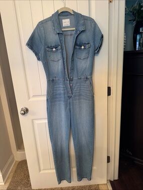 Celebrity Pink Light Blue Denim Top
